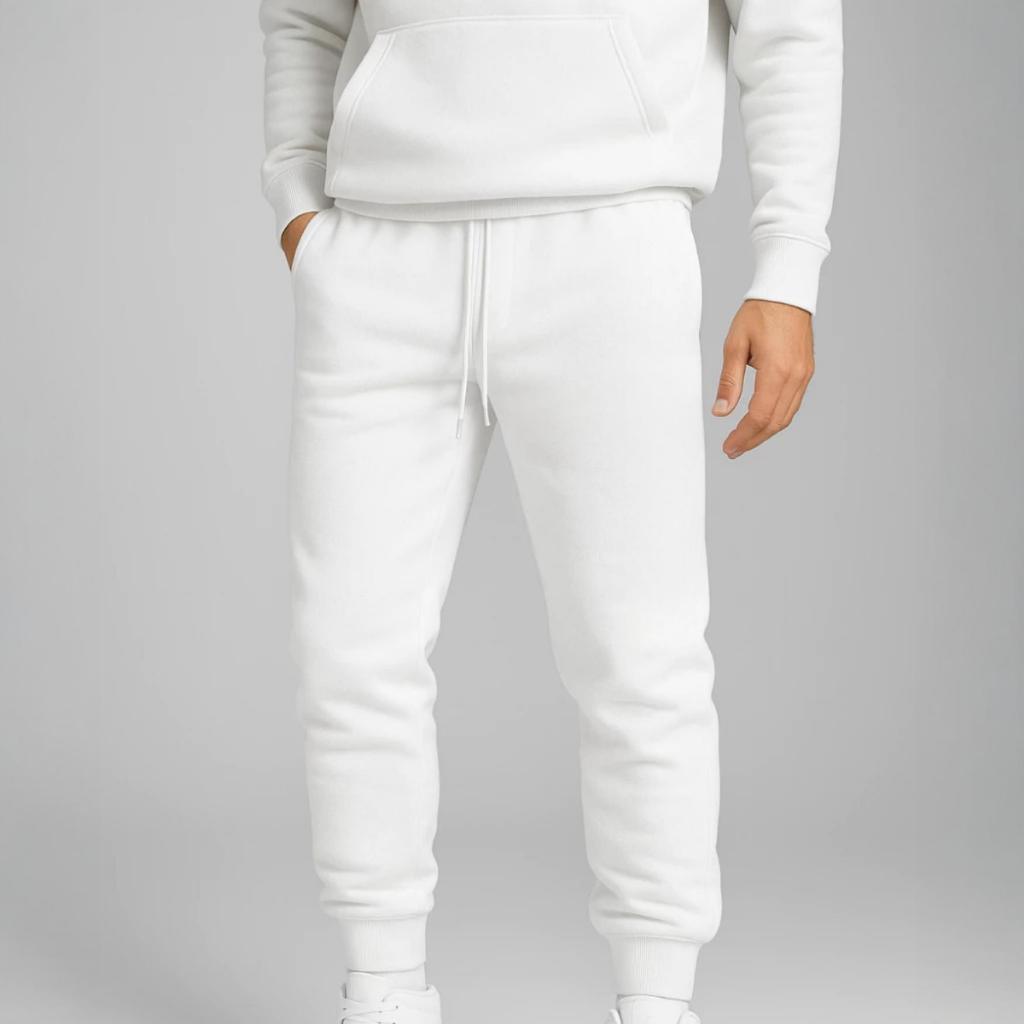 Calça Jogger Moletom Lisa Unissex Slim Fit Moda Sport Chic Basico E Minimalista