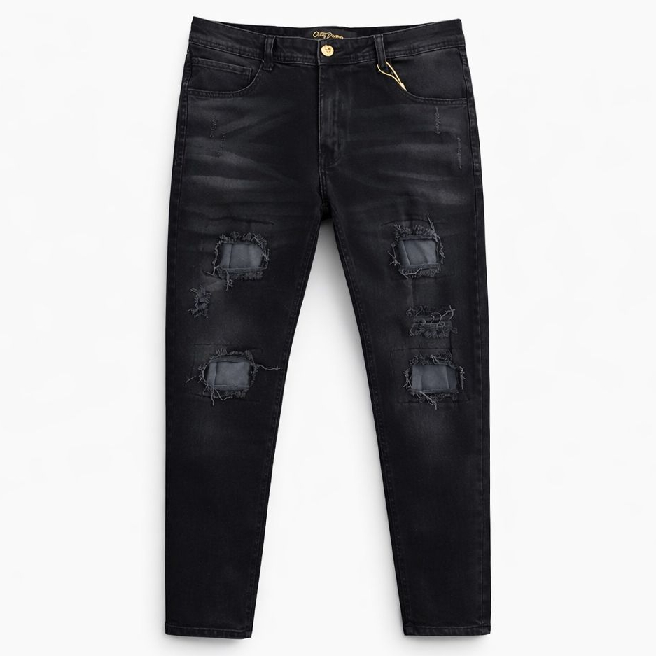 Calça Jeans Skinny Slim fit Masculino Jogador Momento Chique