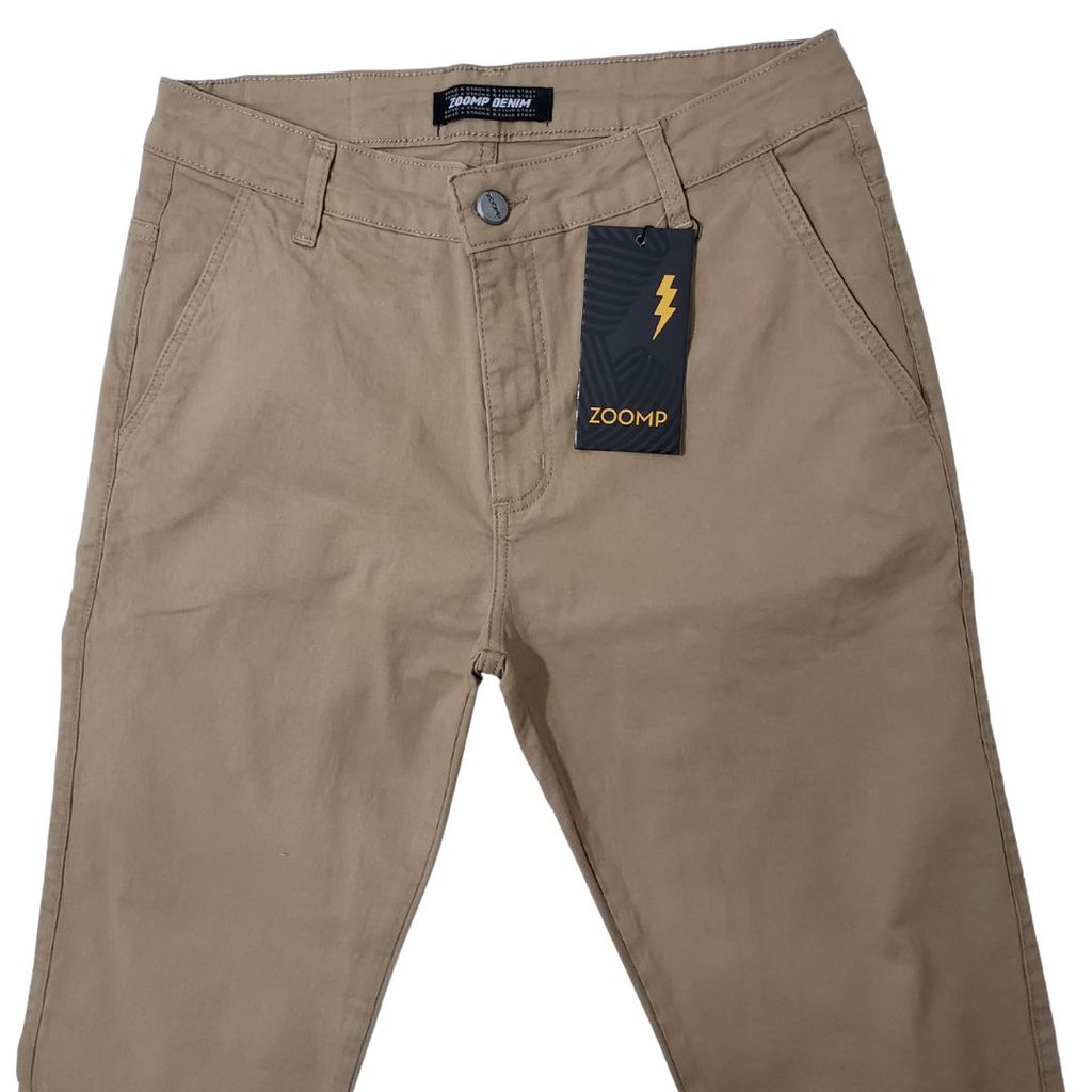 Calça Alfaiataria Zoomp Sarja Esporte chique Slim Fit casual
