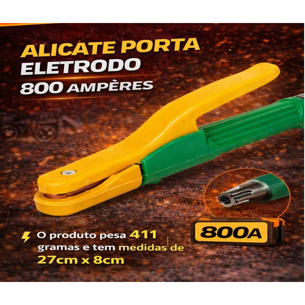 Porta Eletrodo 800a Alicate De Solda Elétrica Garra Grampo - Idea