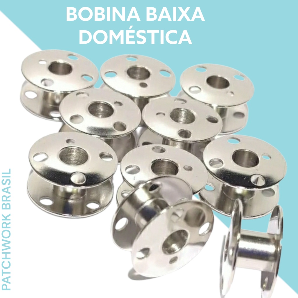 Bobina Carretilha De Metal Baixa Domestica Singer 10 Unid. pachwork br