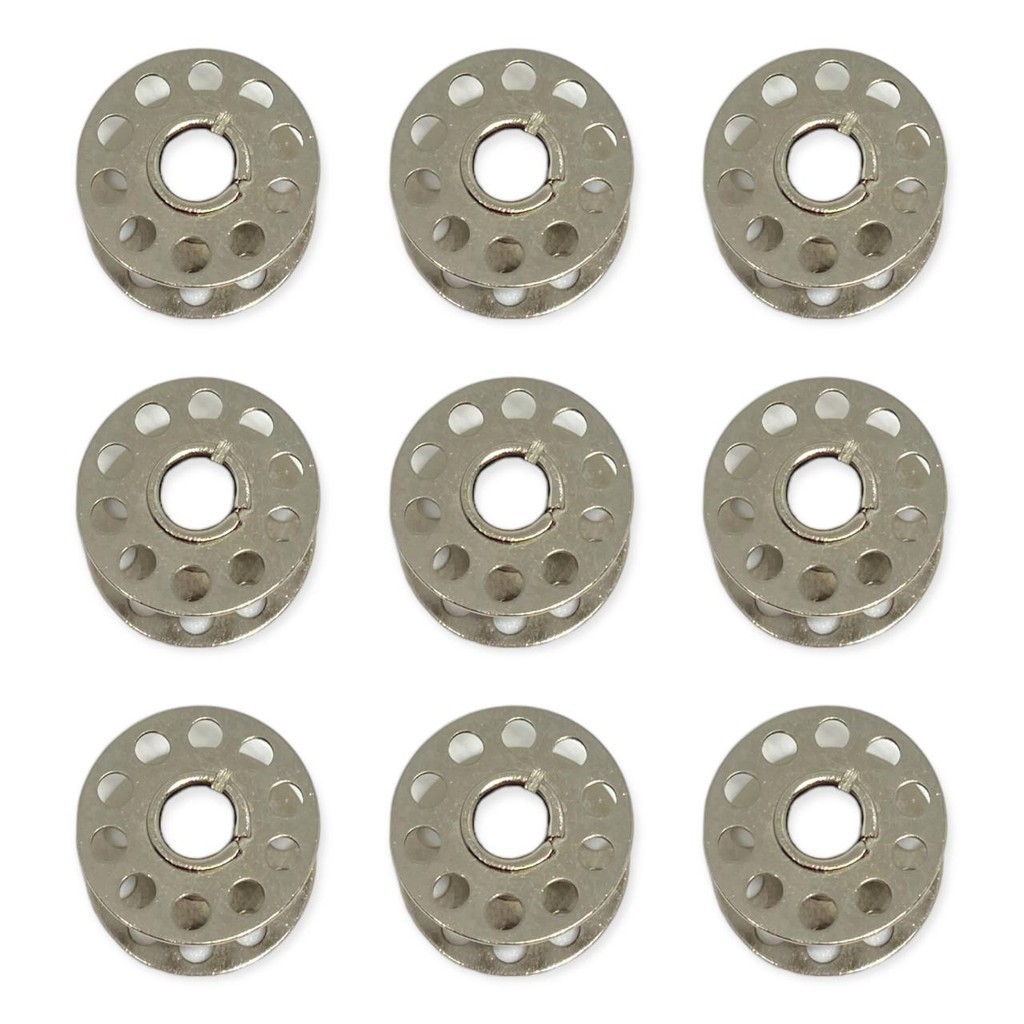 Carretilha Alta Metal Furada Reta Doméstica  Cx 30 Unid