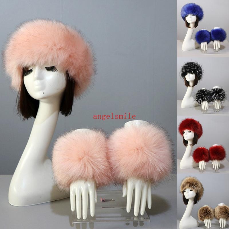 Ace Winter Earmuffs Ear Warmer Cap Com Pulseira Elástica Manga De Pulso Para Mulheres