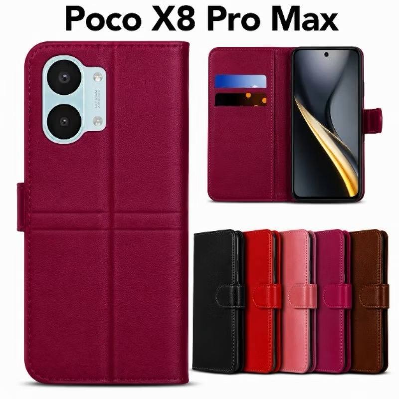 Capa Case Carteira Flip Cover Todos Modelos Capinha Protetora 360 Para POCO X8 PRO MAX POCO X8 PRO X7 X6 X7 PRO X6 PRO