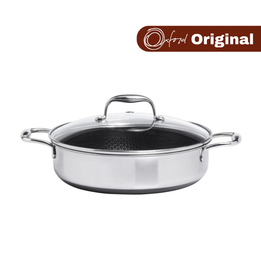 Frigideira Multiuso Reta Em Aço Inox 26Cm 4,7 Litros Hive - Oxford Original
