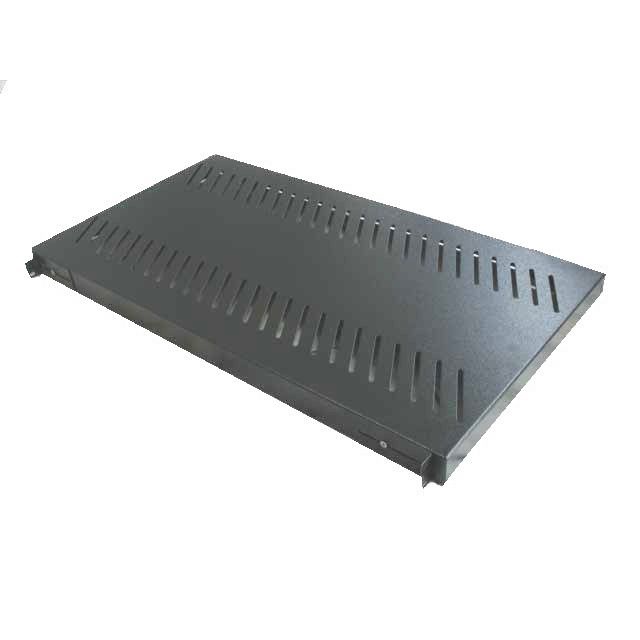 Bandeja Fixa Ventilada 1U x 600 mm 4 PT- Preto - BFX1600