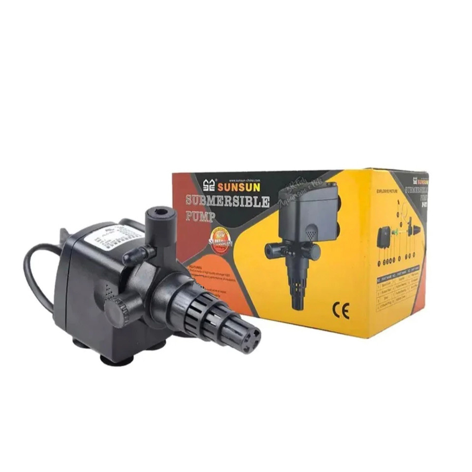BOMBA SUBMERSA 600 L/H 1000L/H 1200L/H 1600L/H SUNSUN PARA AQUÁRIO LAGO