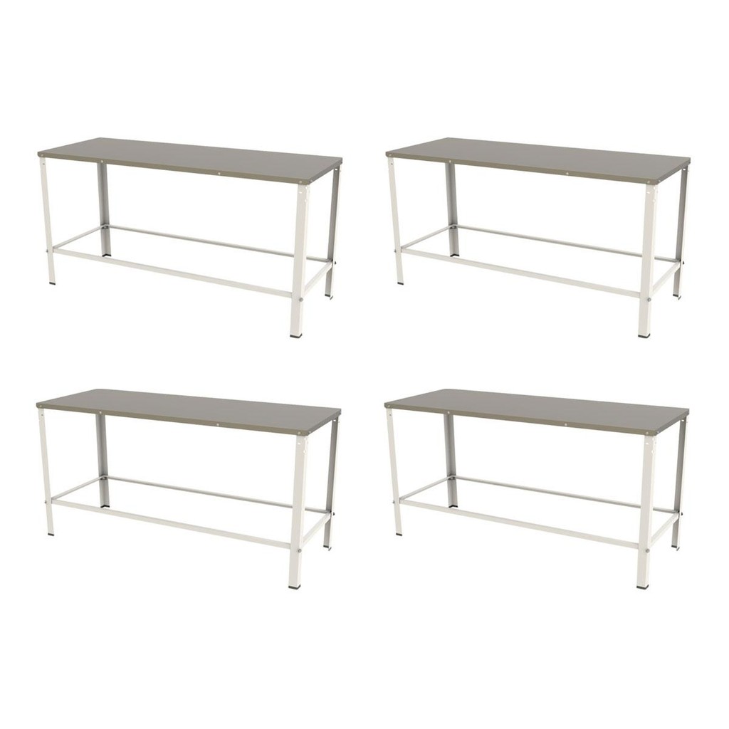 KIT - 4 Mesa Panificadora Desmontável 600x870x1600 MBR-015 - Braesi