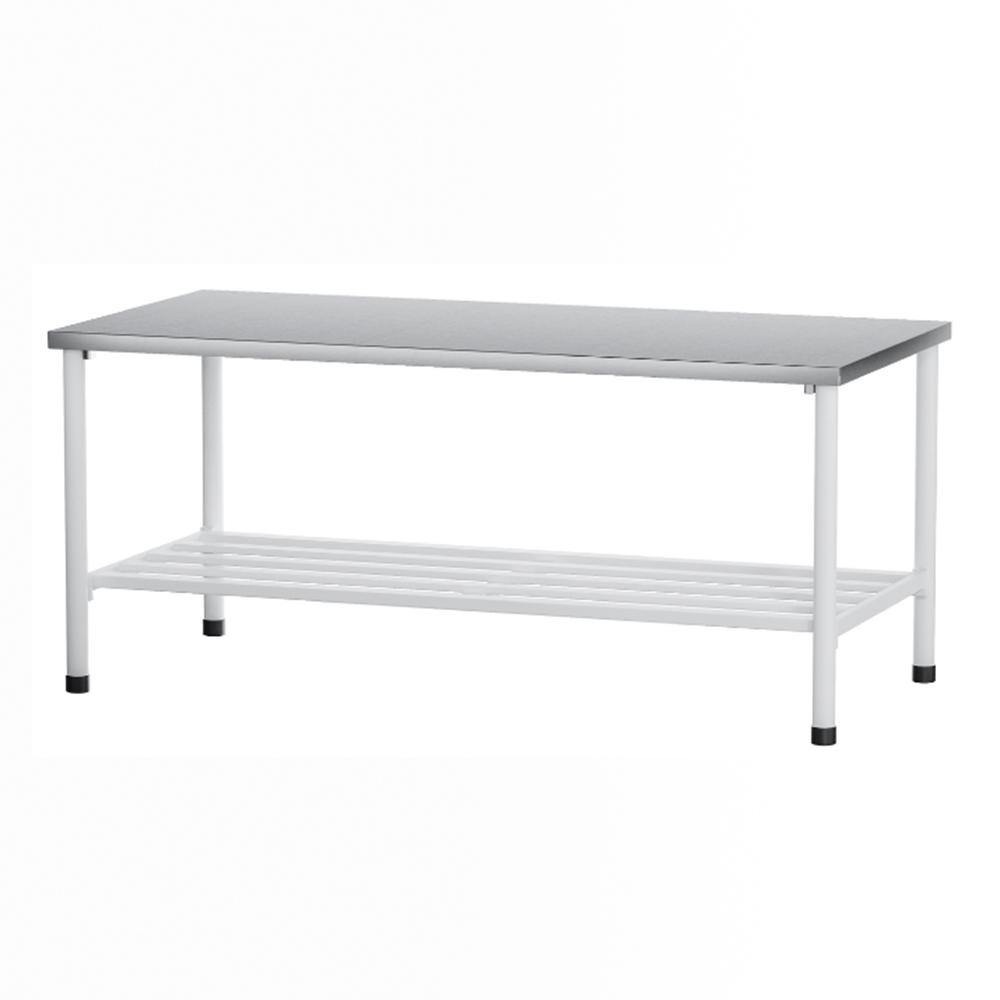 Mesa  Profissional Bancada de Apoio Tampo Inox  160cm X 60cm Ba 1600/600 - Metalcubas