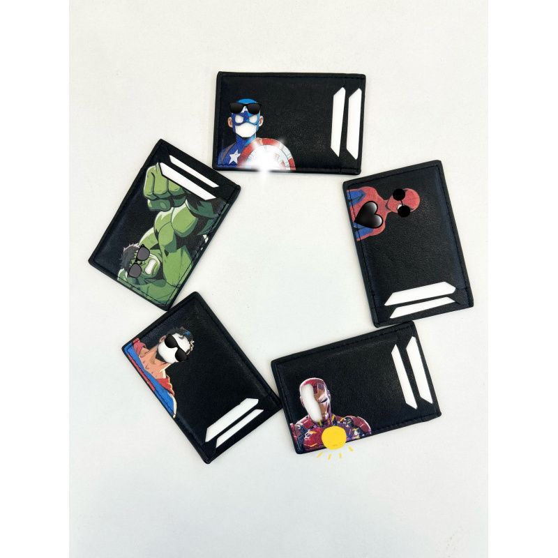 Carteira masculina porta-cartões de identificação porta-cartões Hero Team ID carteira carteira de motorista