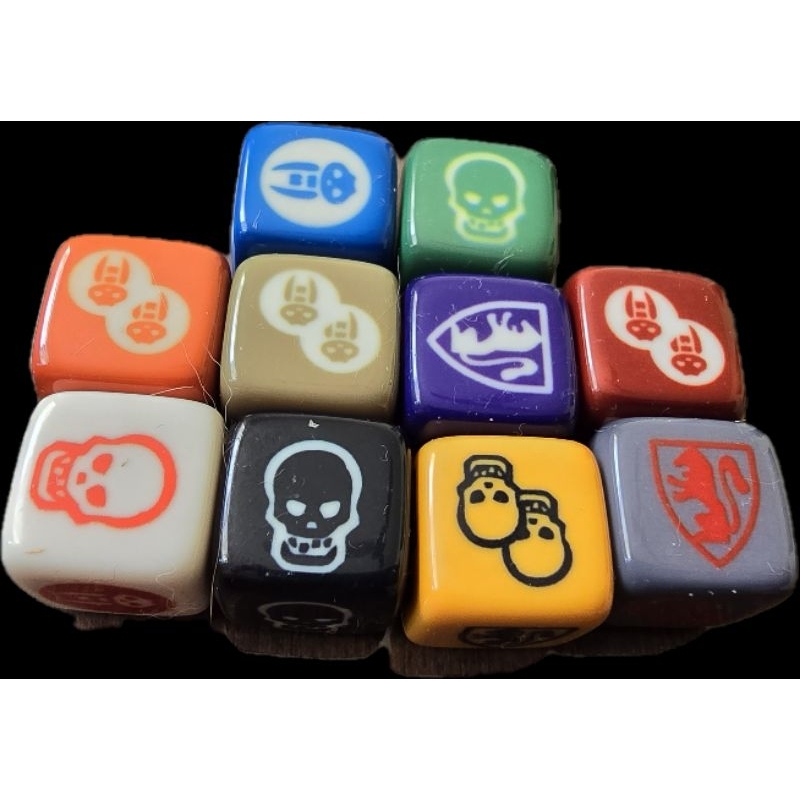 Kit com 10 dados de poder para Hero Quest