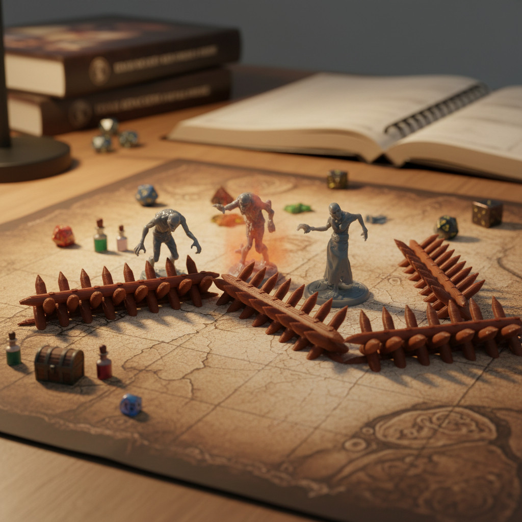 Barricada Estacas Cenario Rpg Zombicide Hero Qs Dungeon D&d