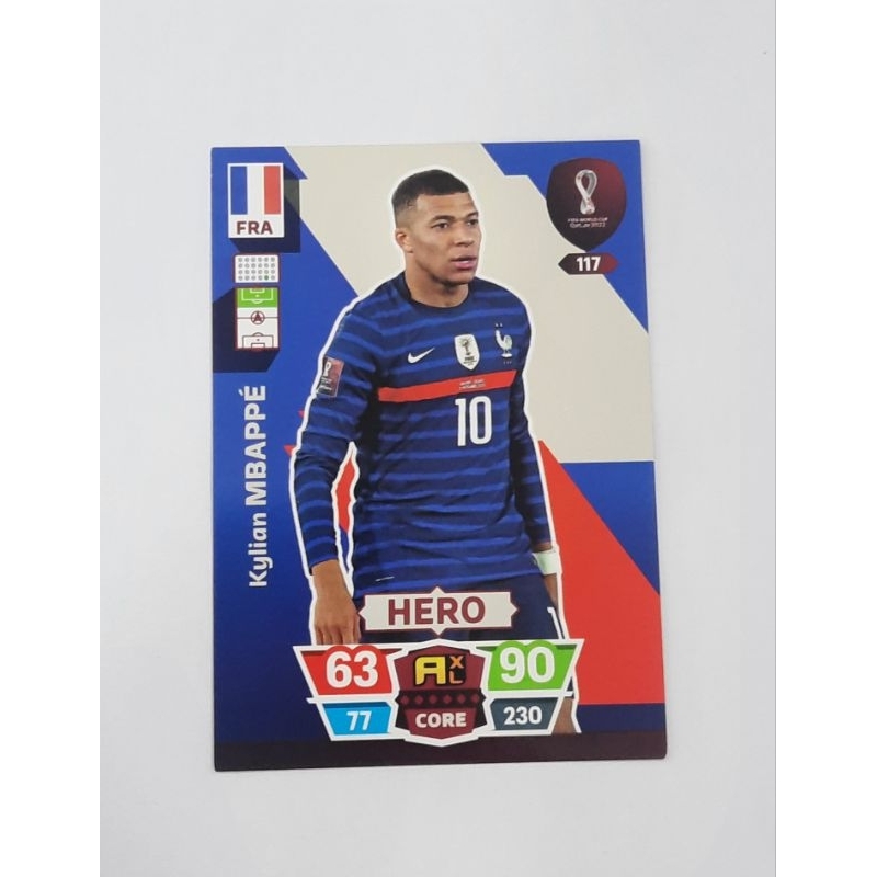 Card Mbappé Hero Adrenalyn Copa do Mundo 2022