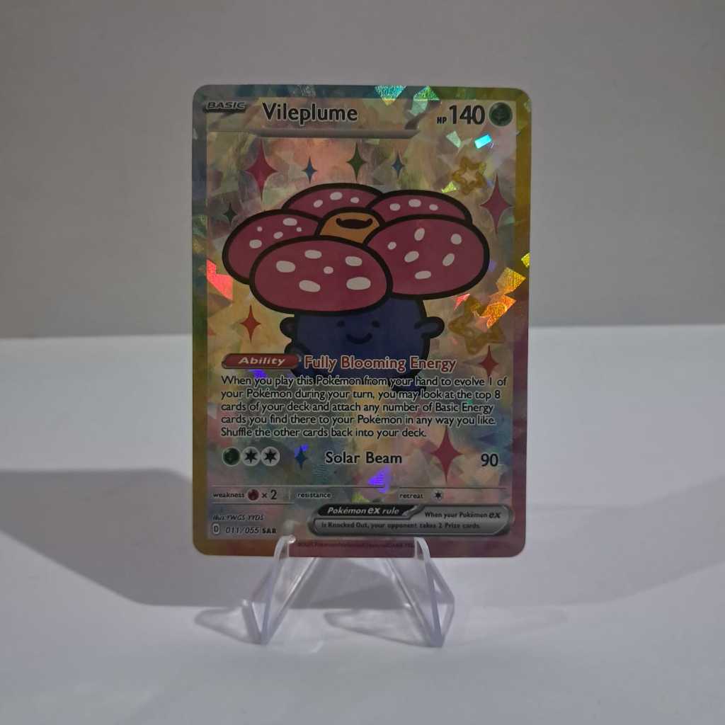 Card Pokémon -  Vileplume Cute PROXY Foil Brilhante Carta Pokémon TCG