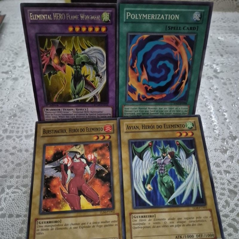 Homem Alado das Chamas, o HERÓI do Elemento / Elemental HERO Flame Wingman - Combo de Cartas Yu-Gi-Oh / Yugioh Originais