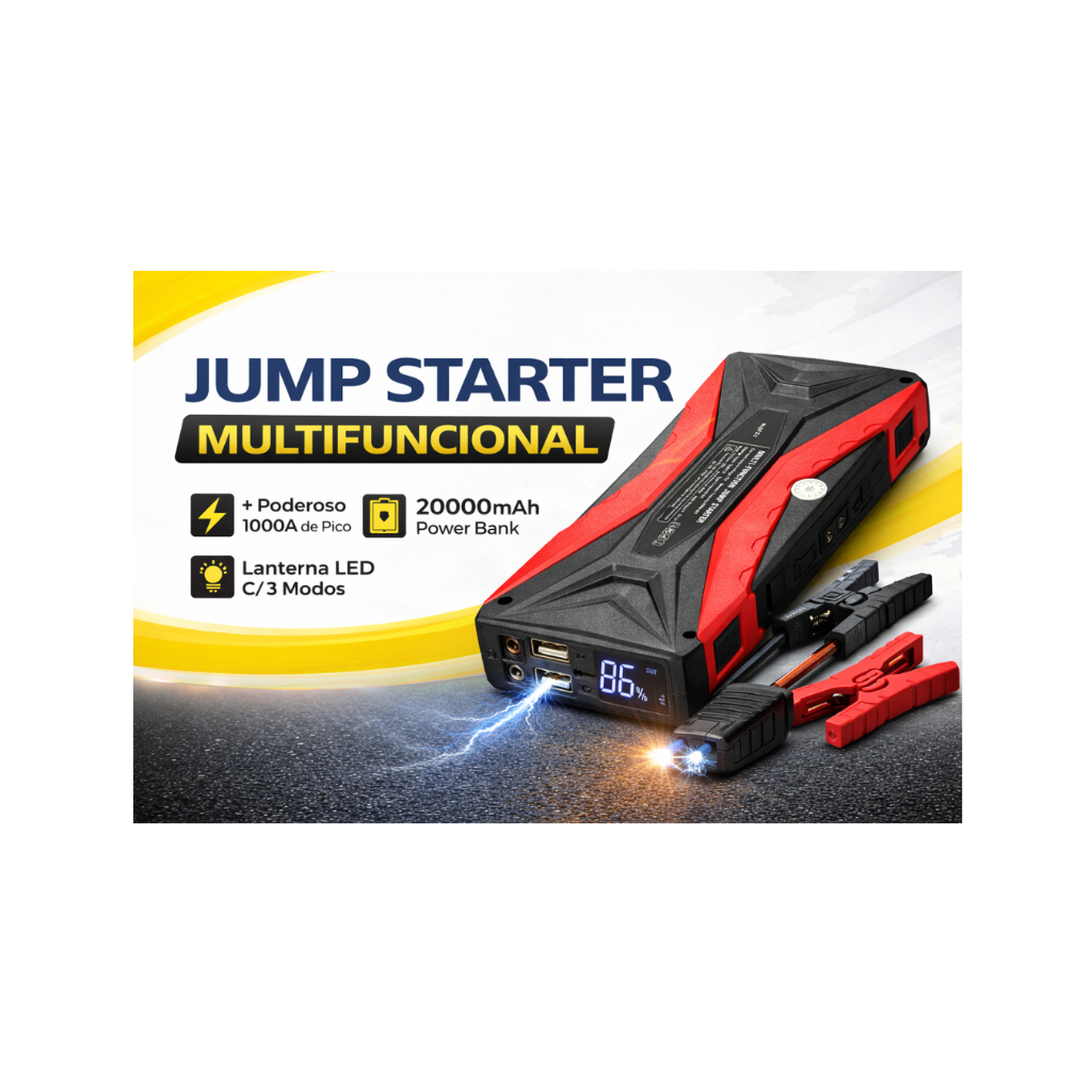 High Power Auxiliar De Partida Jump Starter Portátil 6000mah