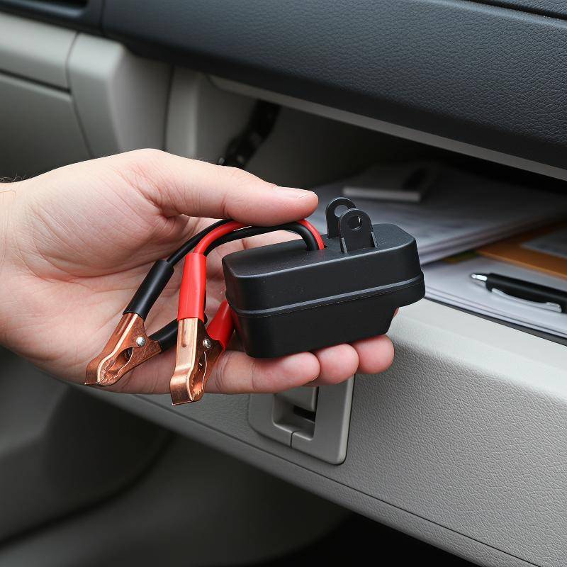 [ljc] Portátil Auto Jump Starter Leve Lítio Emergência Power Pa Com Clipes Para Viagens De Longa Distância [BR]
