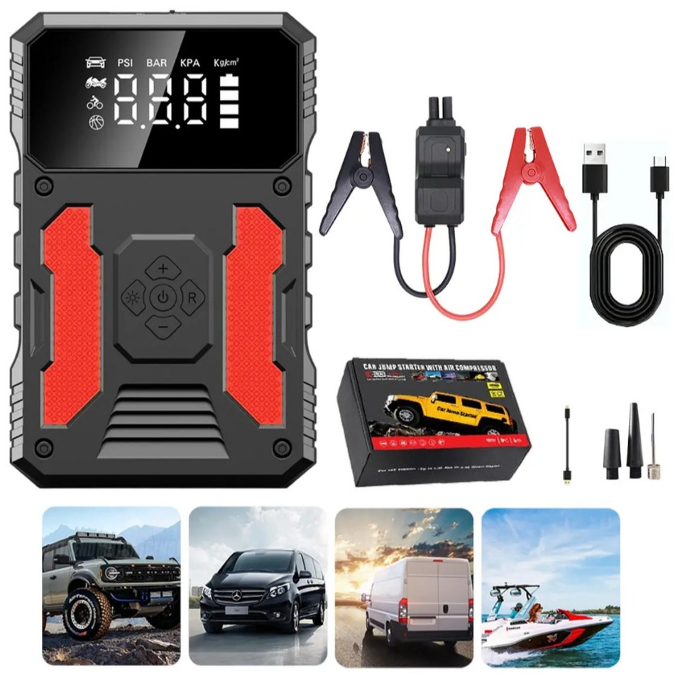 【Entregue hoje 】ZCCO Auxiliar De Partida Jump Starter Portátil 3000a 12v Automoti