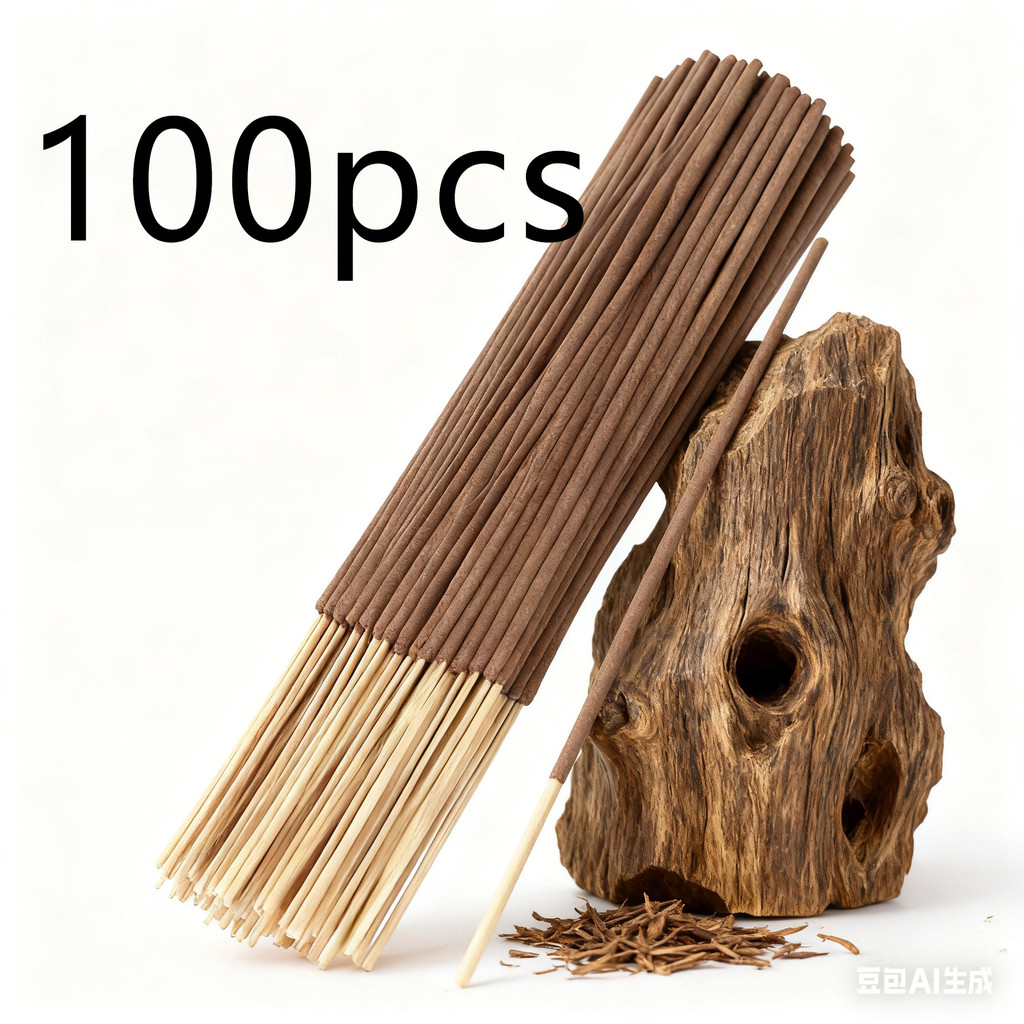100 Bastões De Aromaterapia Dos Pces , Incenso De Agarwood Bambu Da Vara De 22cm