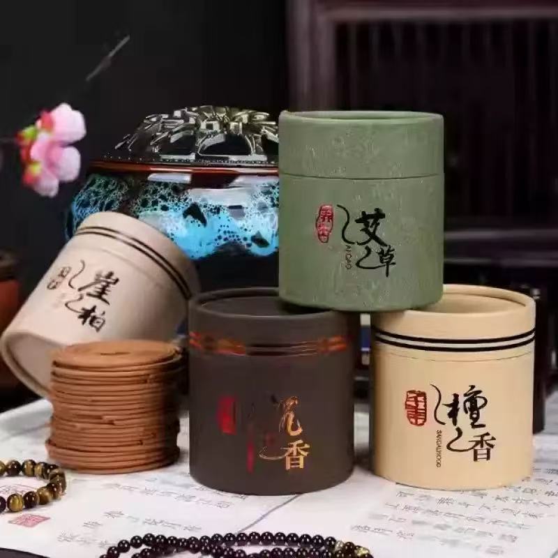 48 Unidades De Bobinas De Incenso Naturais : Aromas De Sândalo , agarwood , Artemísia E osmanthus Para Casa , Estudo , Q