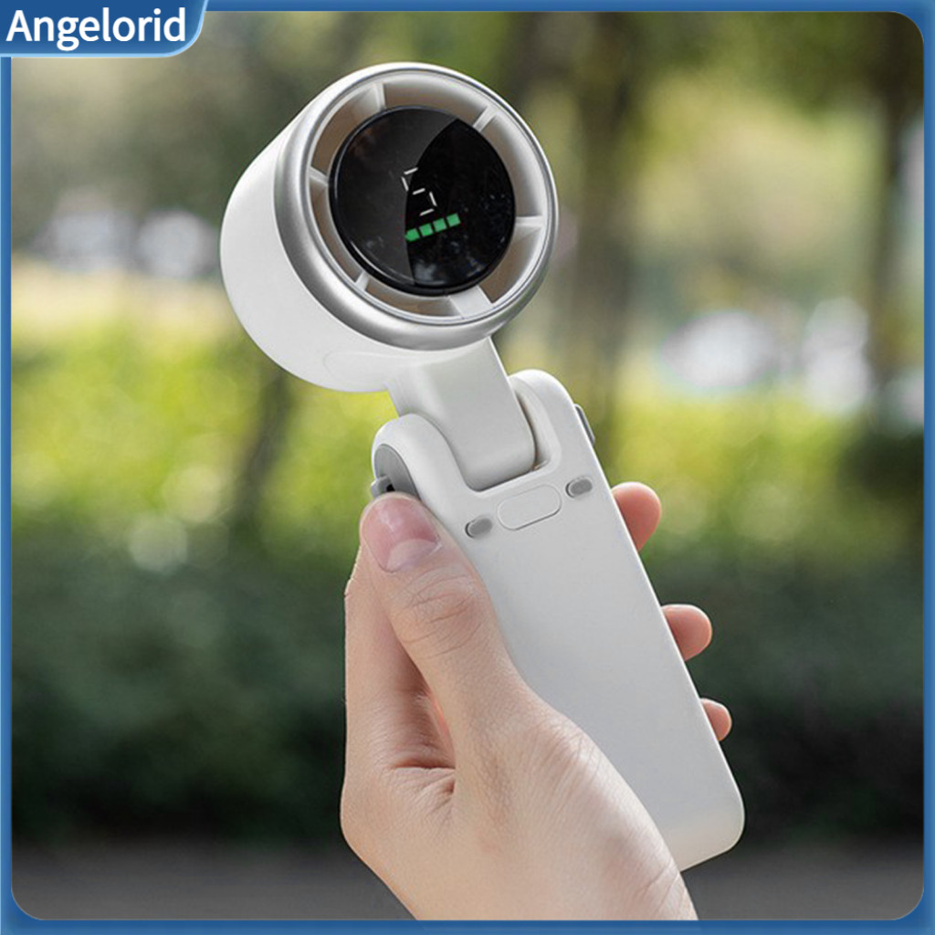 Quiet Brushless Fan Portable Handheld Turbo 5 Speeds Usb-c Rechargeable 3-in-1 Personal for Hand Neck Desk – Perfect f