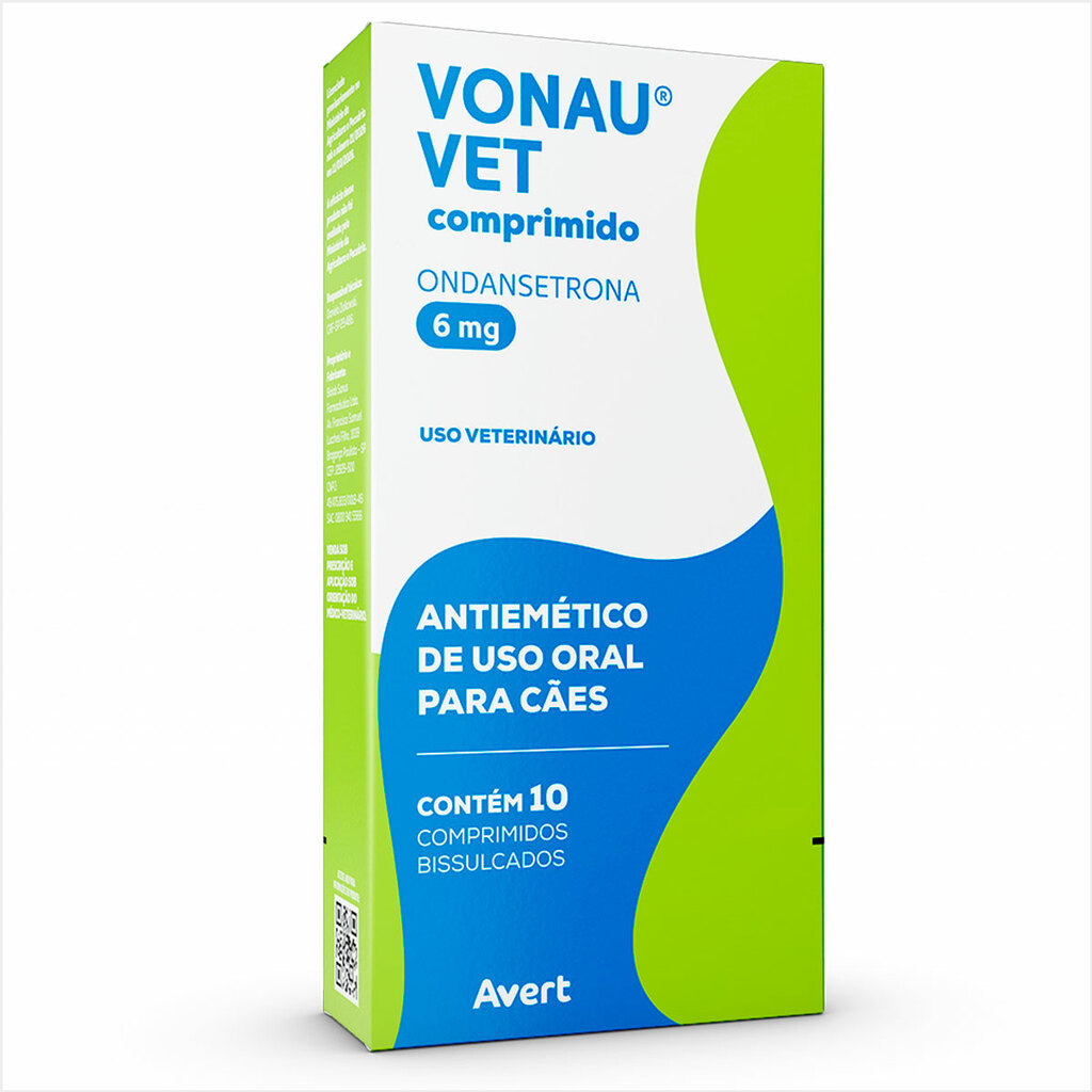 Vonau Vet Antiemético 6mg Caes 10 comprimidos Previne Vomito e Enjoo