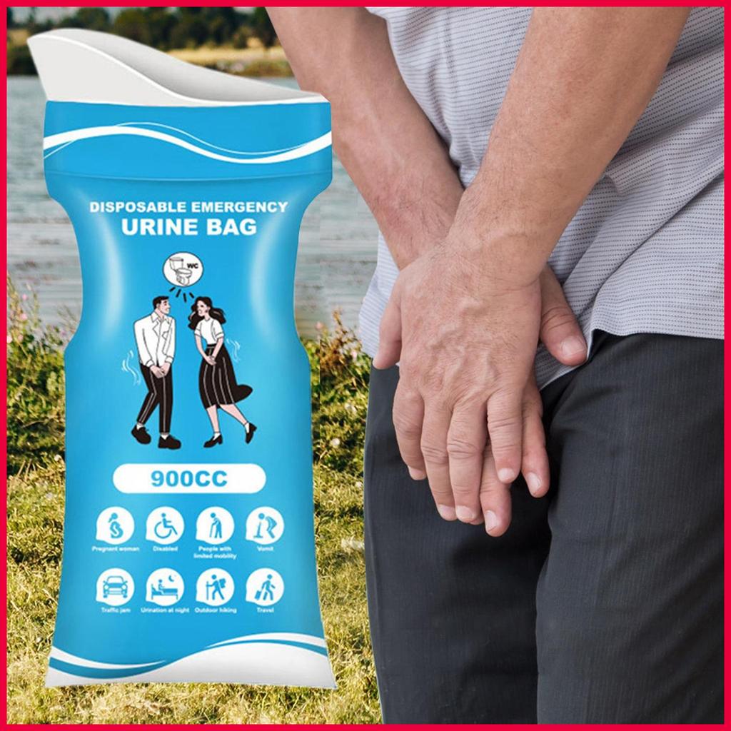Sacos De Xixi De Viagem Vômito Potty Cocô Portátil Toalete Produtos De Cuidados Pessoais 900ml Unisex Acampamento wonabr