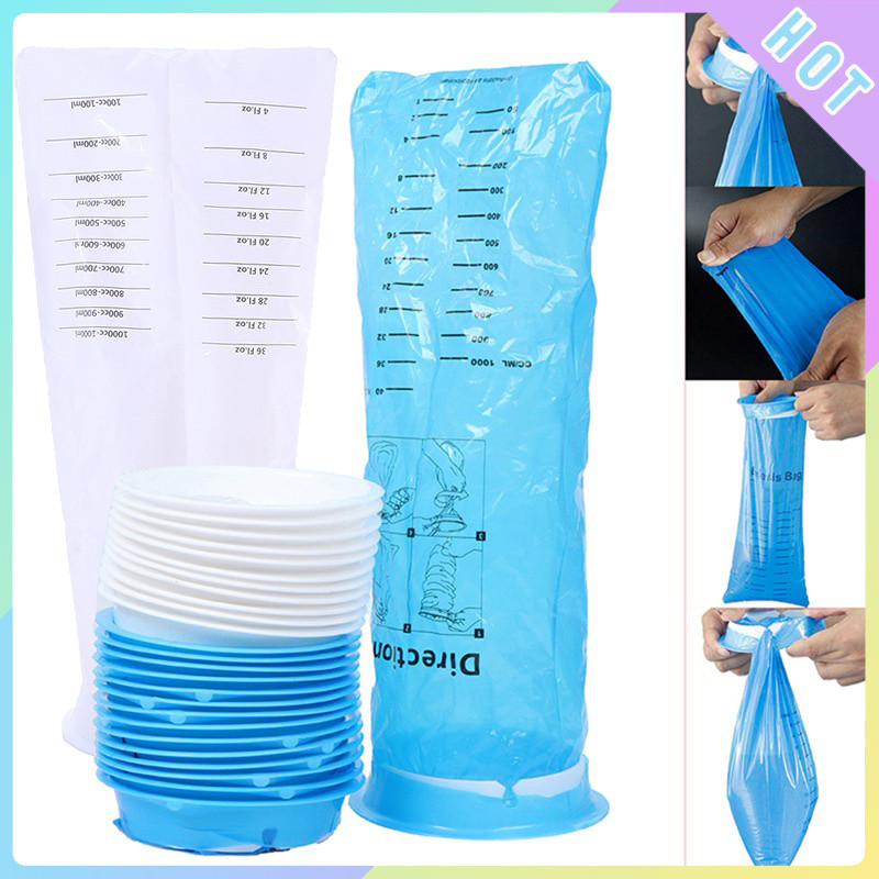 < DK > 10 Sacos De Vômito Descartáveis Dos Pces 1000ML Emesis , Resistentes A Vazamento , Barf Multiuso Portáteis Para O