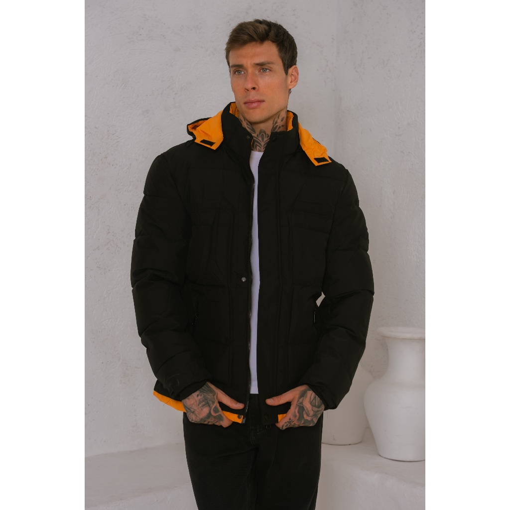 Bobojaco Jaqueta Masculino Moda Com Capuz Novo Jovem Continue Quente Aquecido Corta Vento