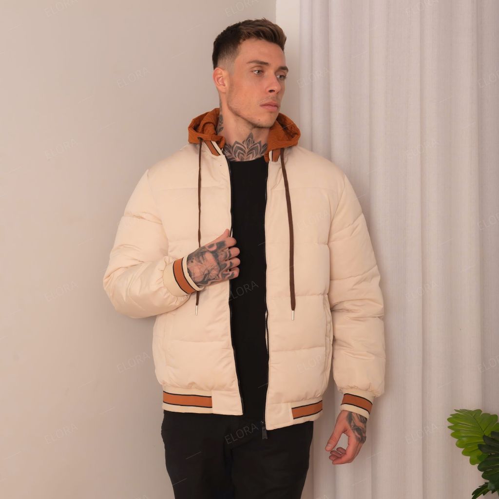 bobojaco jaqueta masculino moda com capuz  novo jovem continue quente aquecido corta vento