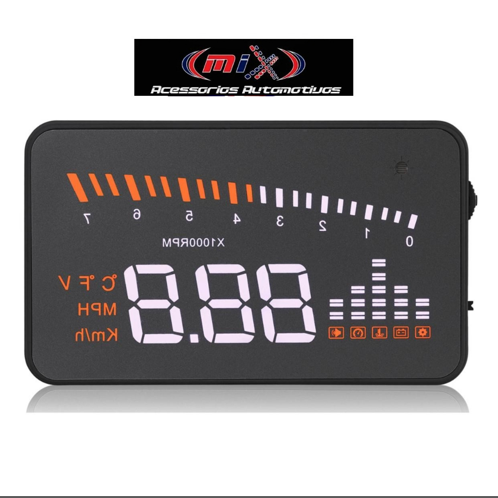 Head up display obd2 projetor de velocidade