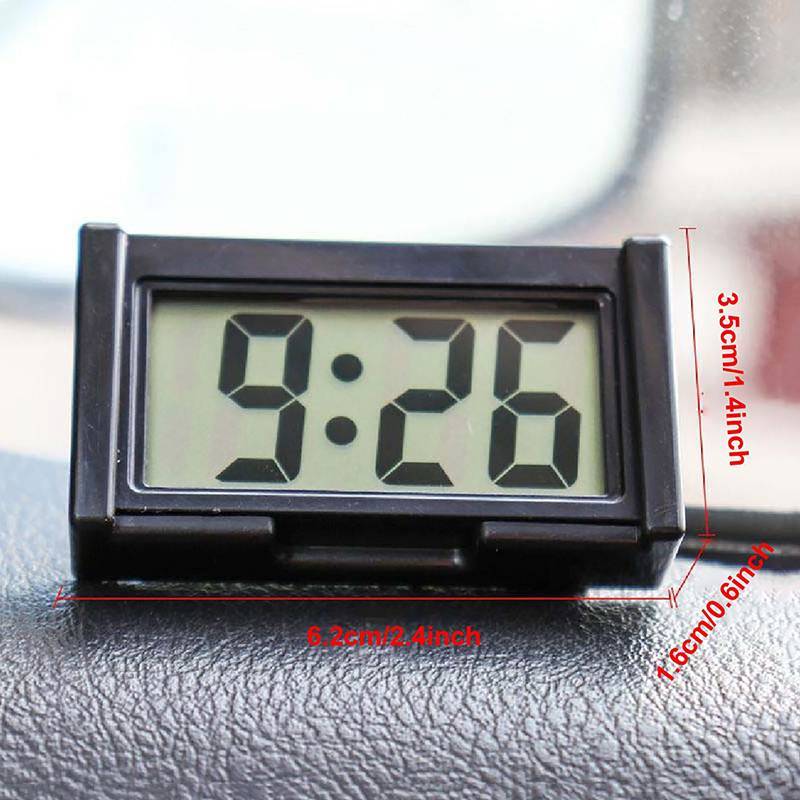 qo Mini Painel De Carro Digital Clo Veículo Autoadesivo Com Display LCD Time Day br