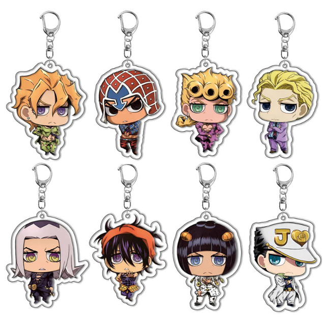 Cute cartoon acrylic double-sided transparent keychain