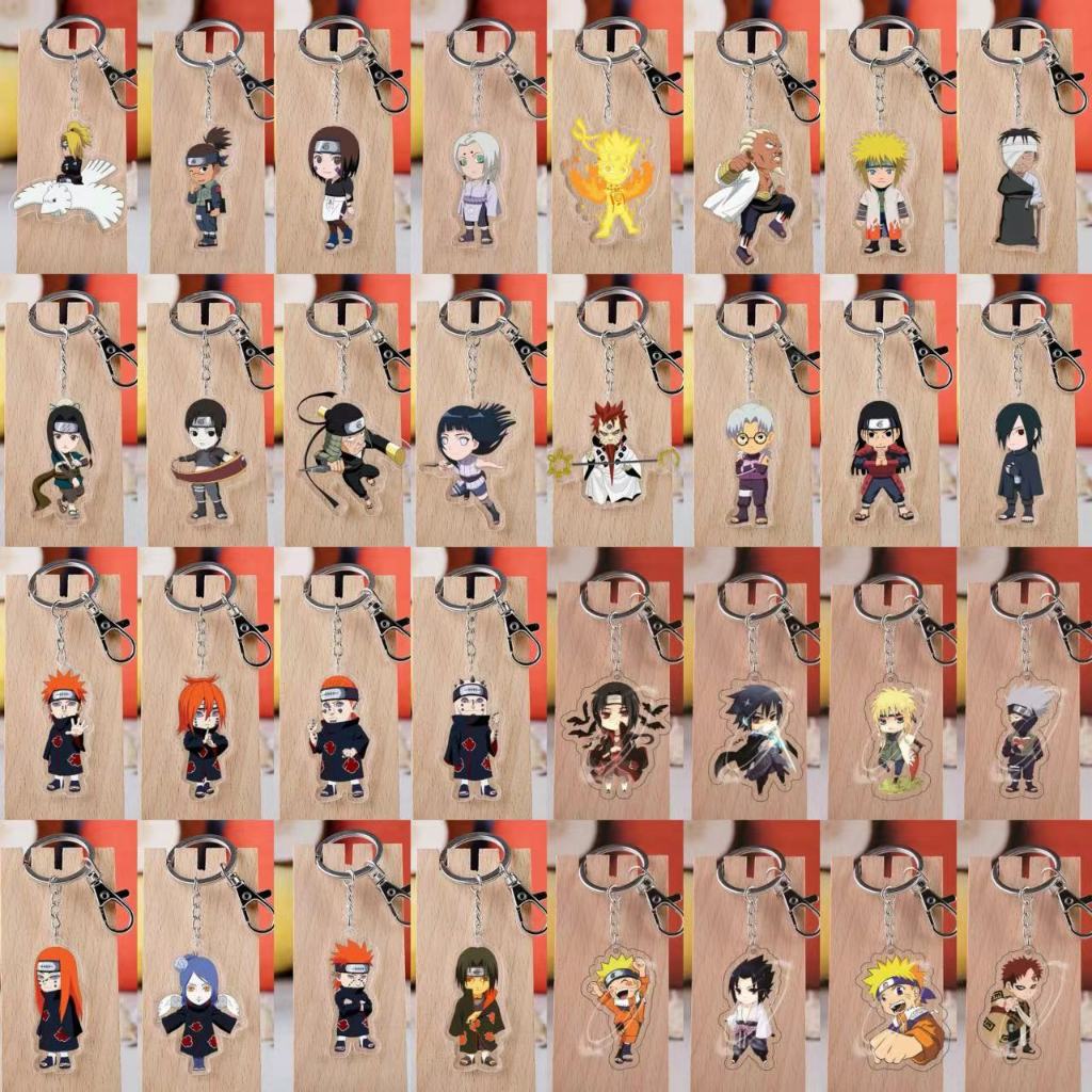 Cute cartoon acrylic double-sided transparent keychain