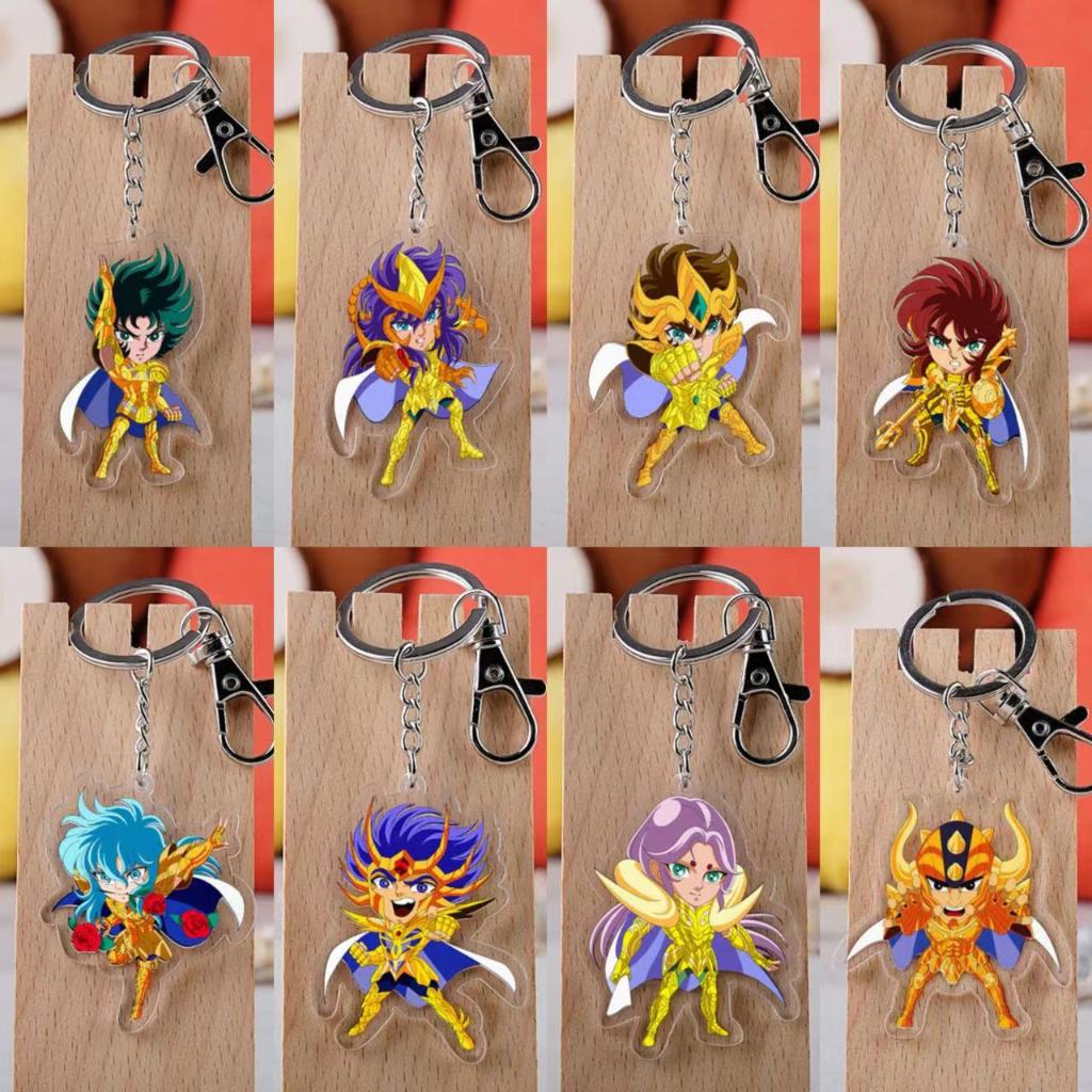 Cute cartoon acrylic double-sided transparent keychain