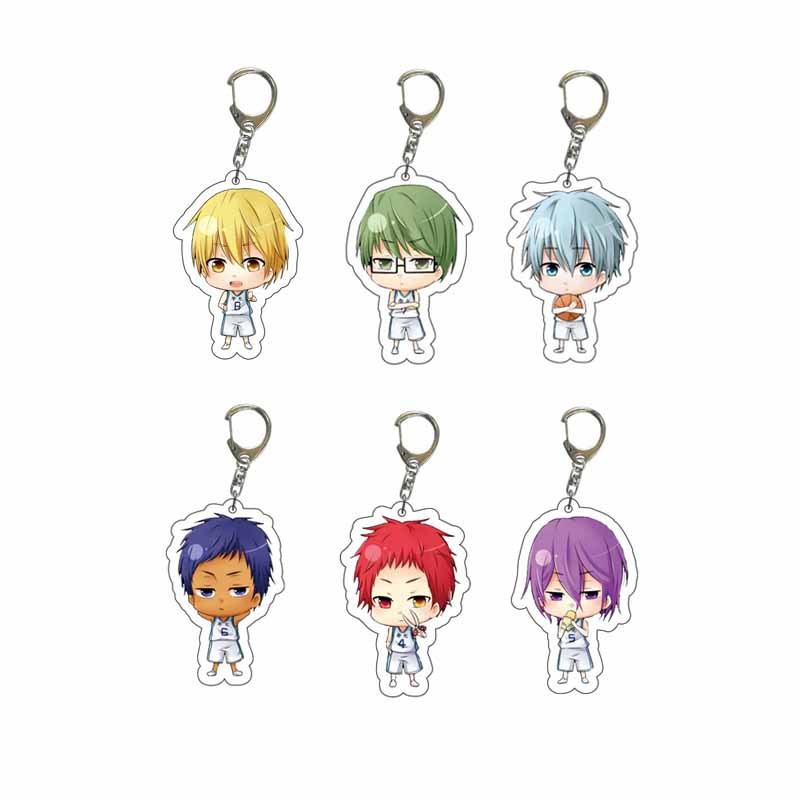 Cute cartoon acrylic double-sided transparent keychain