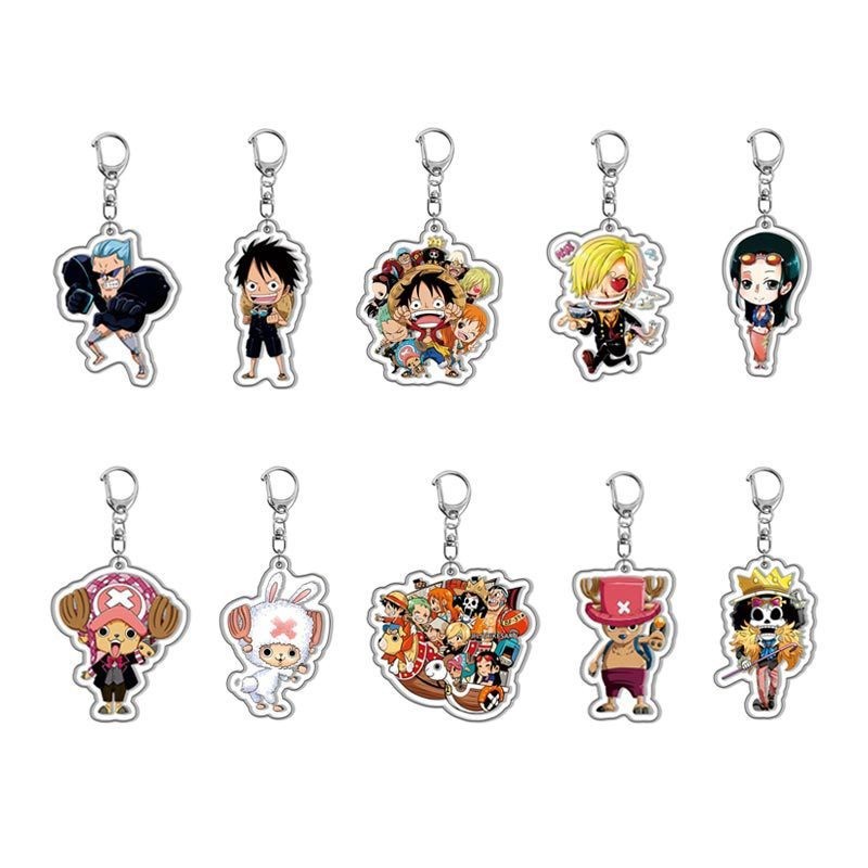 Cute cartoon acrylic double-sided transparent keychain