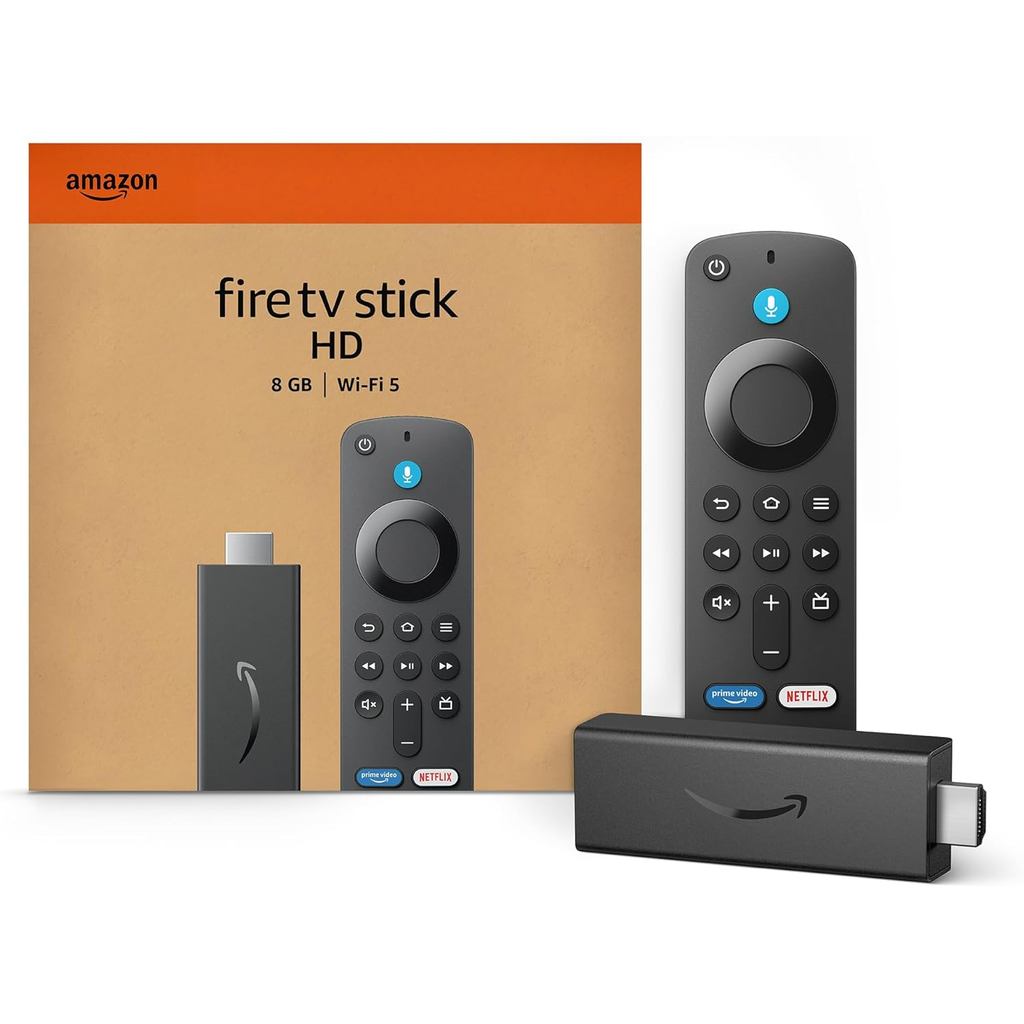 Amazon Fire TV Stick HD modelo mais recente, TV gratuita e ao vivo, Alexa Voice Remote, controles domésticos inteligente