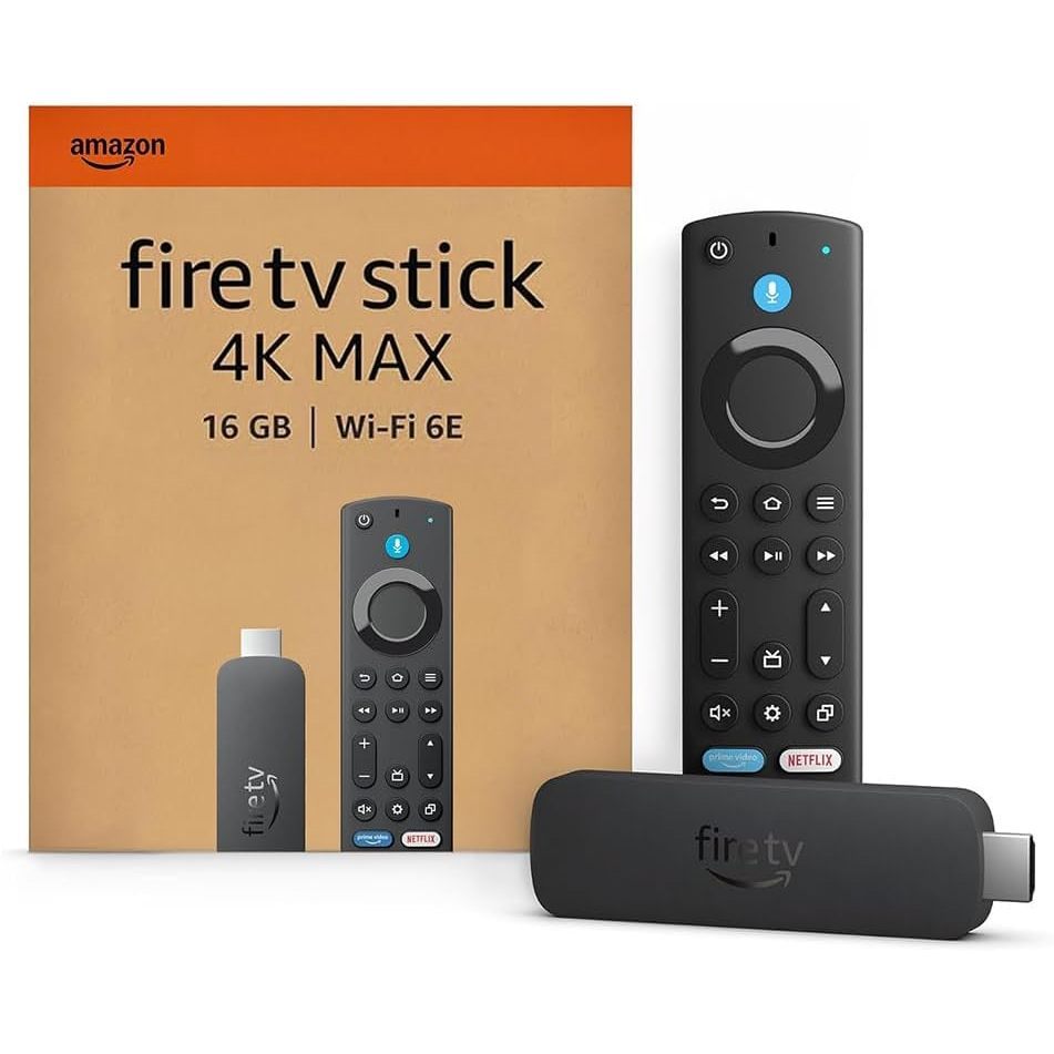 Amazon Fire TV Stick 4K Max (2ª geração) Dolby Vision/Atmos HDR10+ Quad-core 2.0GHz 16GB - 2GB RAM Alexa Voice Remote
