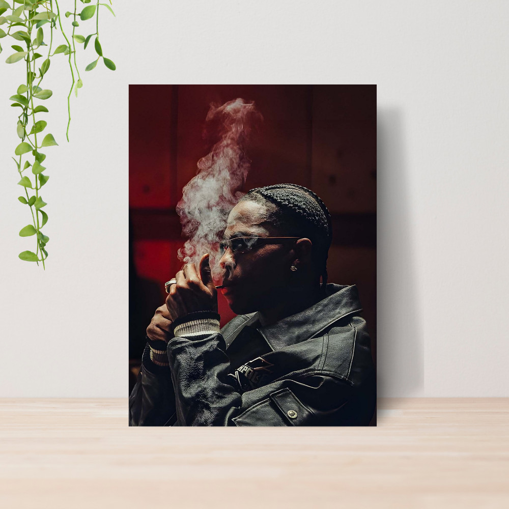 Quadro Decorativo Travis Scott Música MDF 02