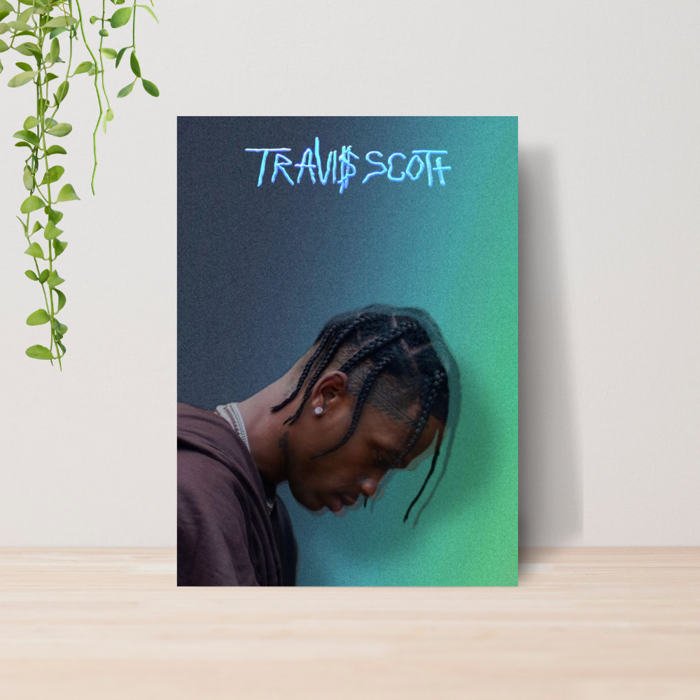 Quadro Decorativo Travis Scott Música MDF 03