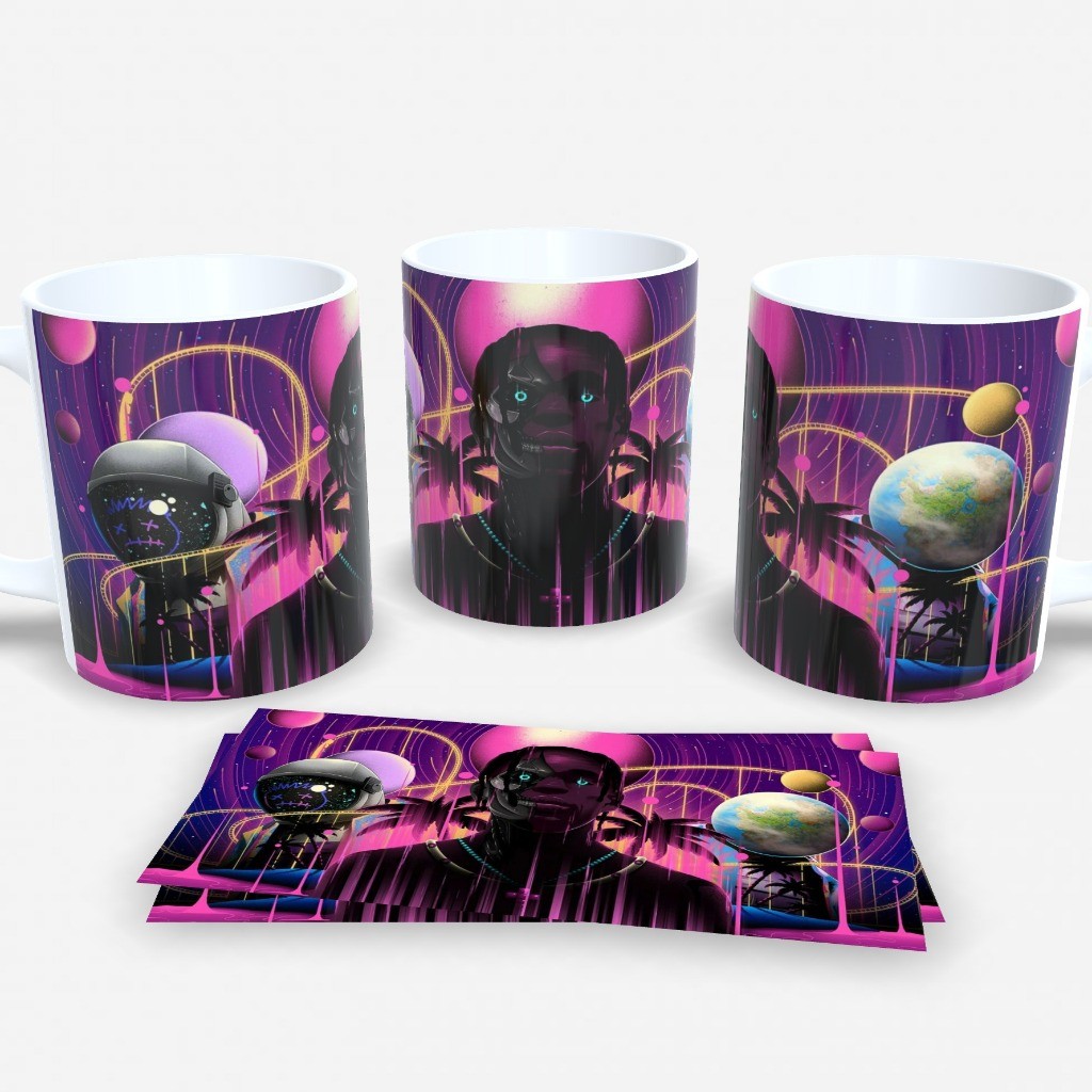 Caneca Cerâmica Personalizada – Travis Scott - Fortnite Gamer