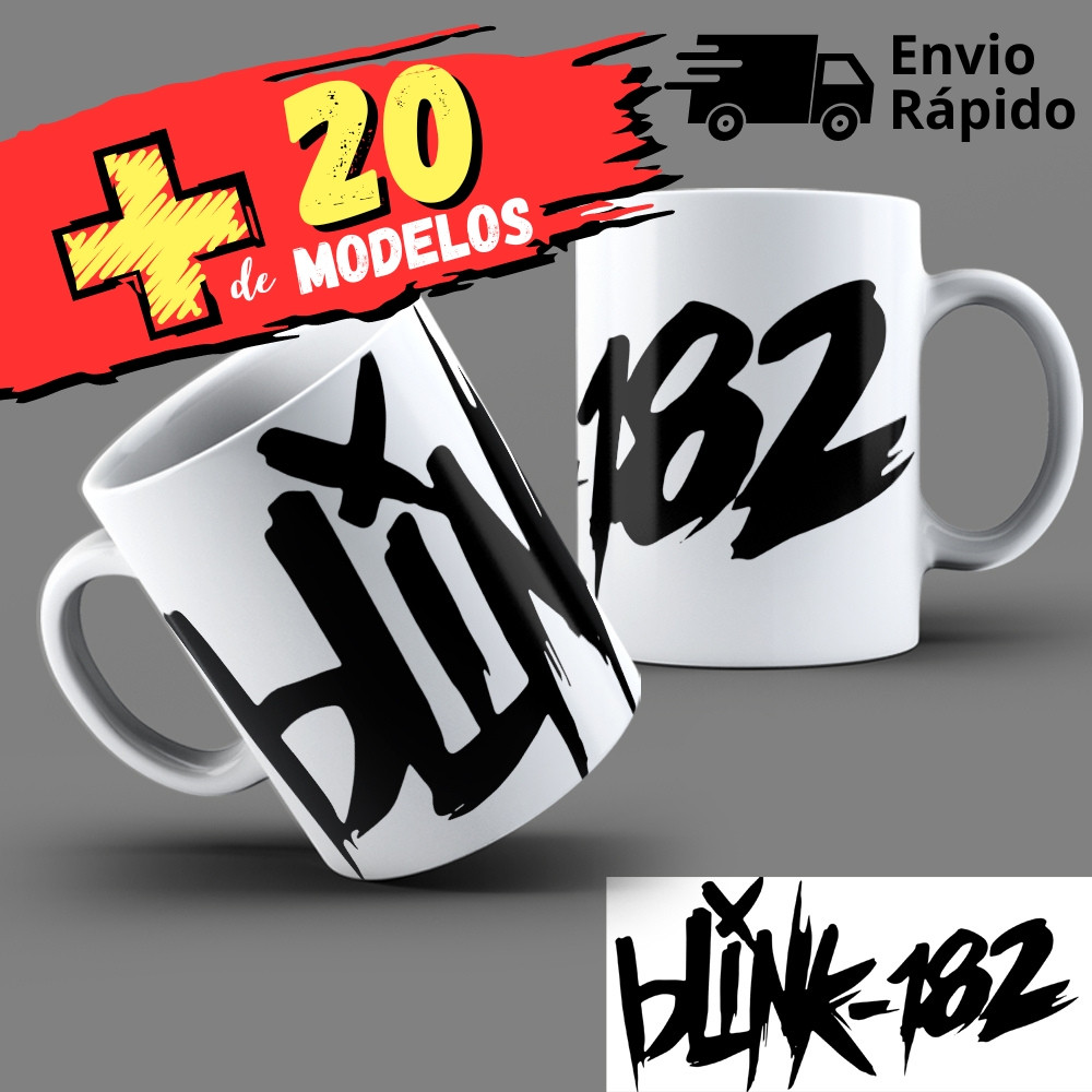 Caneca Blink 182 Mark Tom Travis 24 Modelos