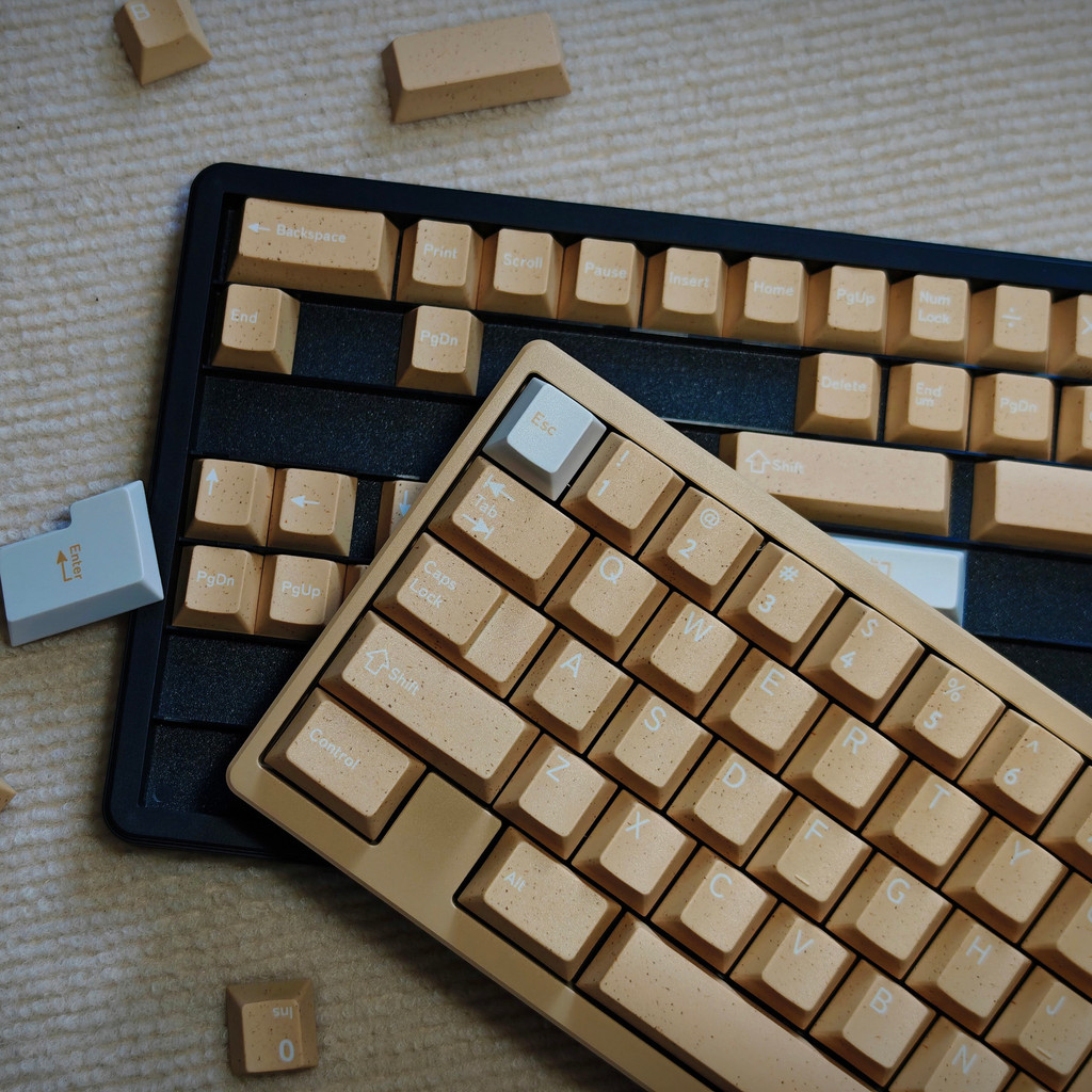 Dune tema keycap simples Retro areia cor keycap novo Original fábrica altura pequeno conjunto completo PBT sublimação
