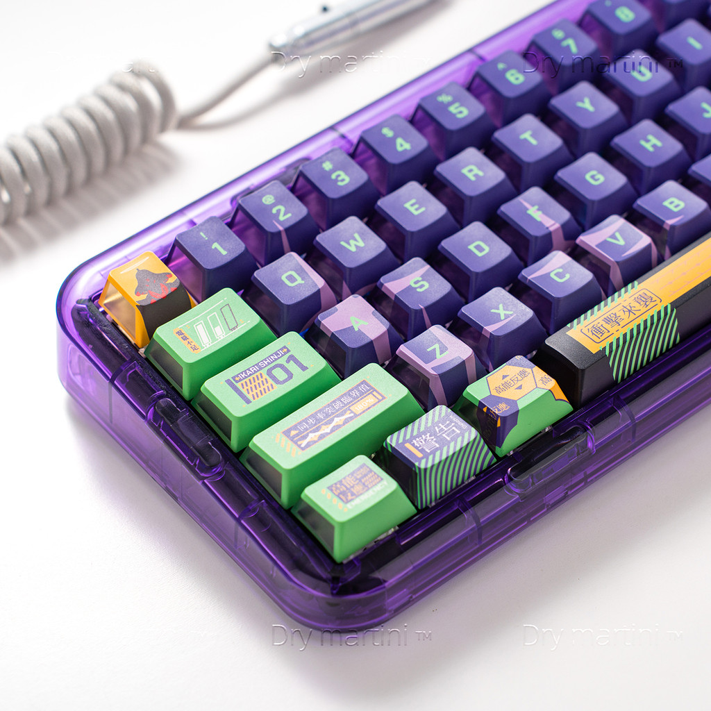 Primeira máquina tema três lados translúcido Keycap PC Original fábrica PBT sublimação completa de cinco lados 68/84/87/