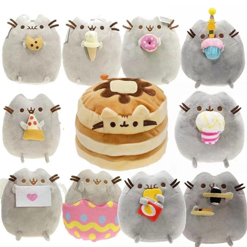 16 Estilos de Brinquedo de Pelúcia do Gato Pusheen, Adorável Boneco de Gatinho, Chaveiro, Pingente X9Z1