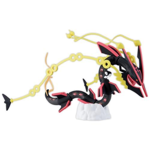 BANDAI SPIRITS Pokémon Plamo Collection Select Series Black Mega Rayquaza Plastic Model Kit with Pre-painted Parts