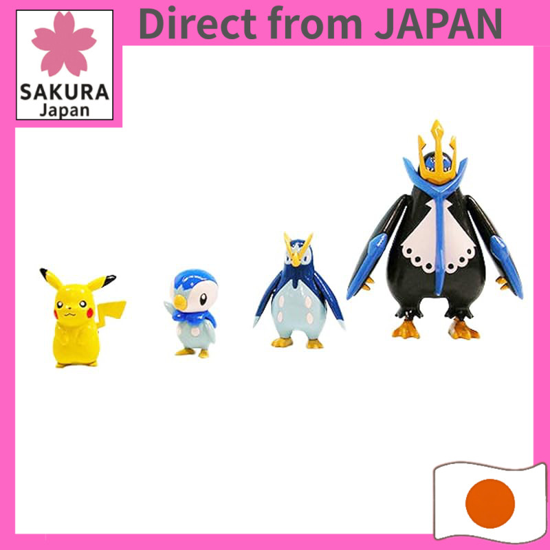 Pokemon Plamo Collection Evolution Series No.6/No.7/No.22 Pre-colored (color-separated) Plastic Model Kits - Empoleon /