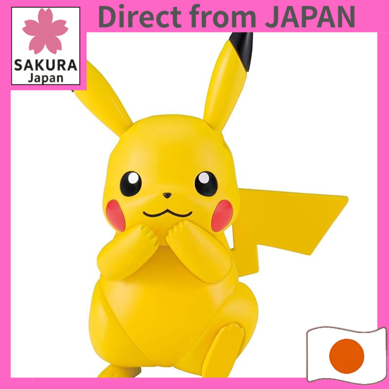 Pokemon Plamo Collection Select Series Pre-colored Snap-Fit Plastic Model Kits - Mega Charizard Y, Greninja, Lunala, Eev