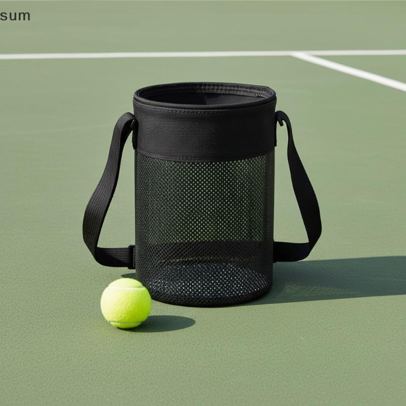 [sum] Bolsa De Malha De Pilha Portátil Organizador Suporte Armazenamento De Bola Para Homens Mulheres Meninos Meninas Jo